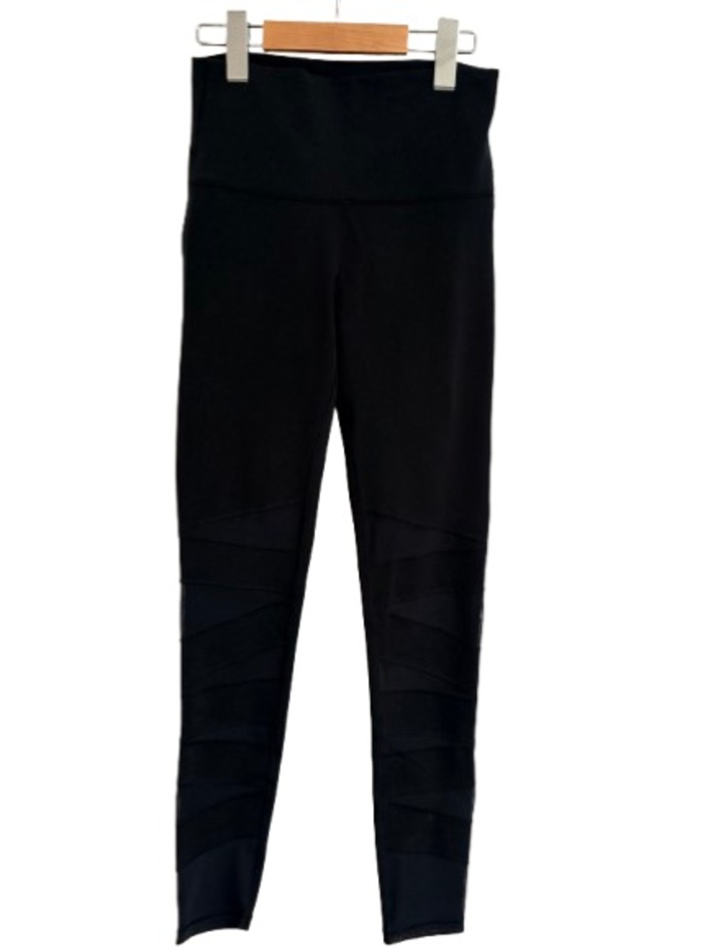 Ivivva Girl's Black High-Waist Leggings with Panel Detailing